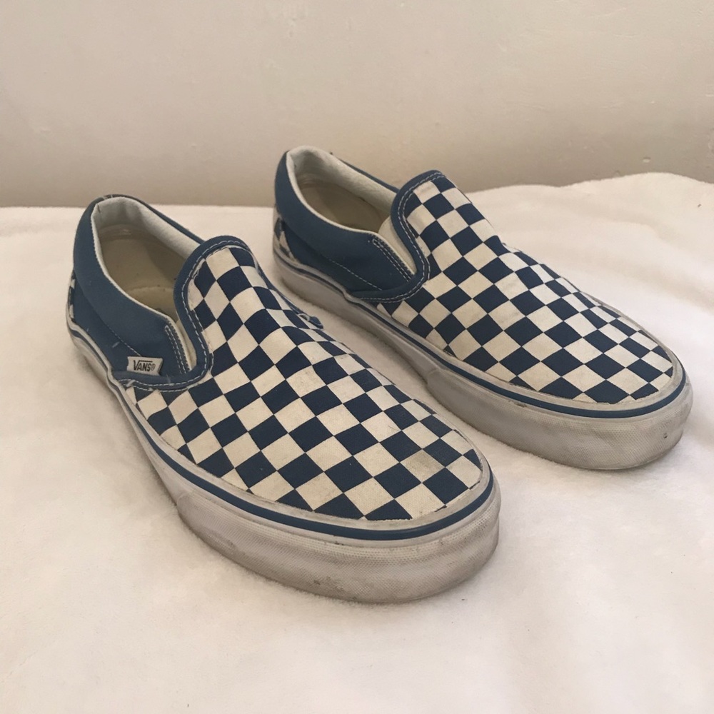 Vans checker slip on